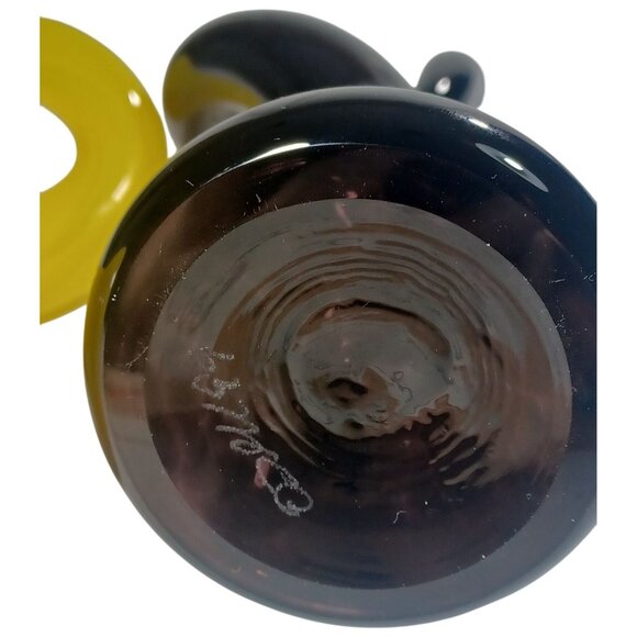 Vintage O'Dell Twist Entwined Art Glass Bud Vases Candle Holders Set Art Deco Bl - Picture 15 of 15